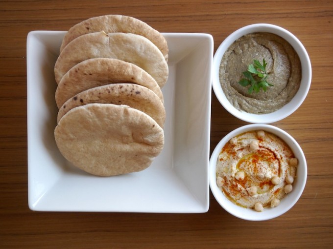 Hummus y baba ganoush