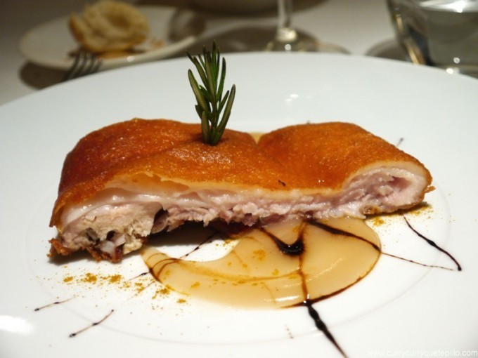 Cochinillo con pera de Puigcerdà