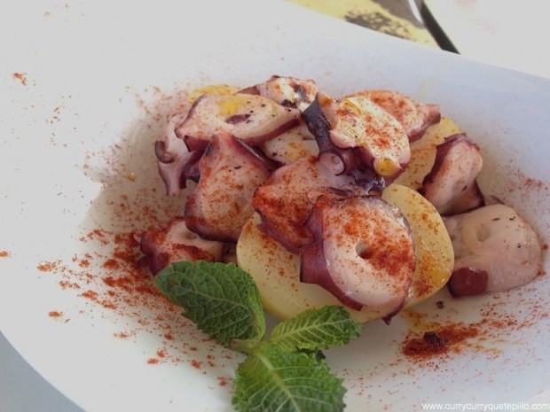 Platillo de pulpo con patatas