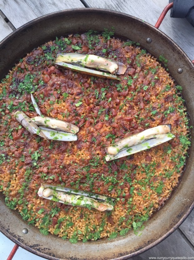 Arroz a banda con navajas.