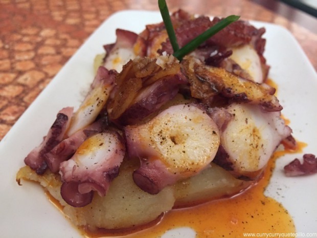 Pulpo con parmentier de patata de Cervecería Gastronómica Mondoré