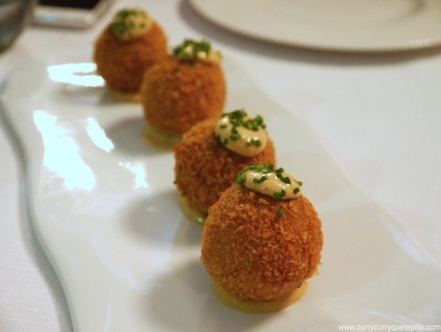 Croquetas de longaniza de Can Japot (Vicus Restaurant)