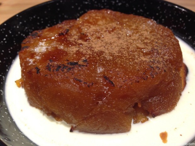 Tarta tatin de Paella Bar Boqueria.