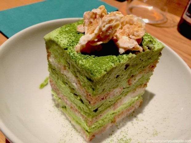 Tiramisú de té verde. Can Kenji.