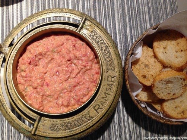 tartar de tomate. Espai Kru (Barcelona)