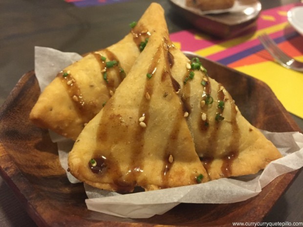 Samosas en Tandoor Restaurante (Barcelona)