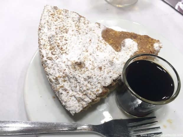 Tarta de Santiago en el restaurante Maxi (Barcelona)