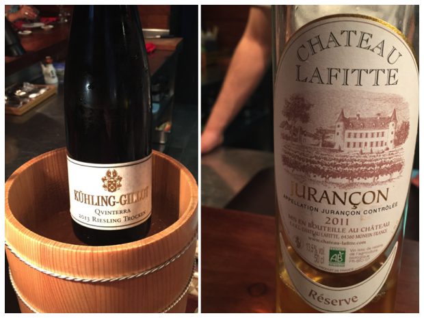 El Riesling y el vino dulce, el líquido que disfrutamos en Dos Palillos.